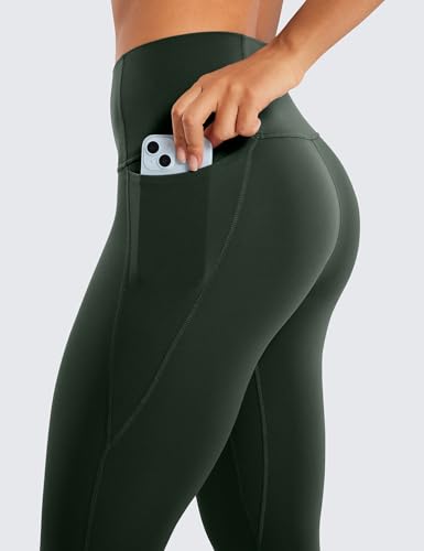 CRZ YOGA Butterluxe Capris Pockets 21" - color: Legend Green, size: Medium