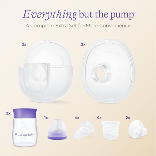 Lansinoh DiscreetDuo Extra Pumping Set - size: DiscreetDuo Extra Pumping Set