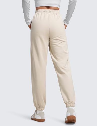 CRZ YOGA Fleece Jogger Casual Sweatpants 28" - color: Mojave Tan, size: X-Large