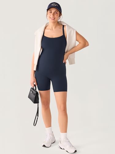 MOMANDA Maternity Bodysuit Shorts 5.5" - color: Twilight Blue, size: Large