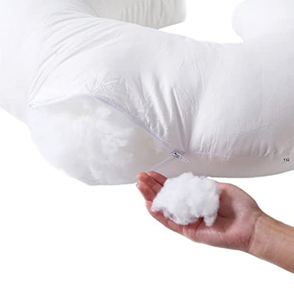 Nursing Pillow and Positioner Breastfeeding and Bottle Feeding - color: White Pillow Without Cover