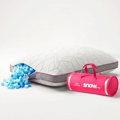 IWS I WANNA SLEEP Premium SnowTouch® Adjustable Size Pillow (King, Pack of 2) - color: King, size: Pack of 2