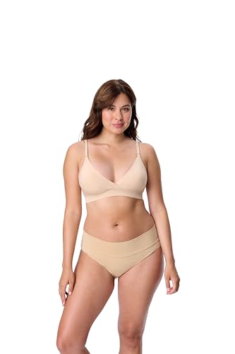 Motherhood Maternity Womens Seamless Wrap Triangle Nursing Bra - color: Essential Nude, size: Medium