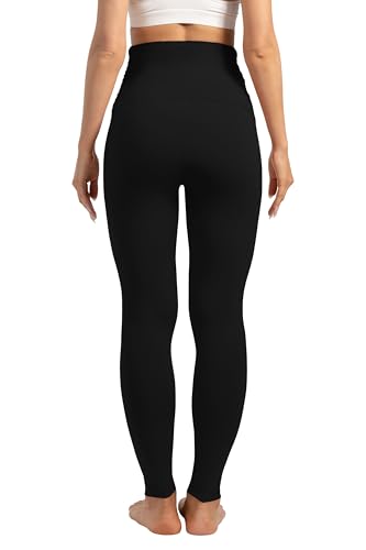 YUDSUD Maternity Leggings with Pockets Over The Belly - color: Black, size: Small