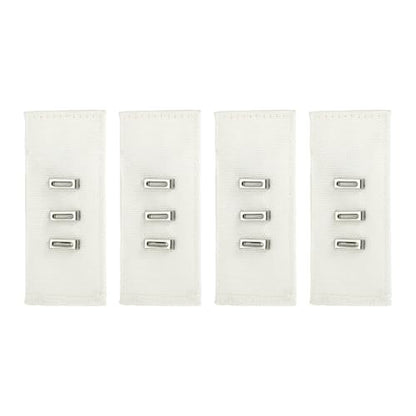 uxcell 4Pcs Hook Extenders for Pants, Adjustable Jeans Extenders for Women Men Pant Trousers Jeans (White, 3.2x1.4inch) - color: White