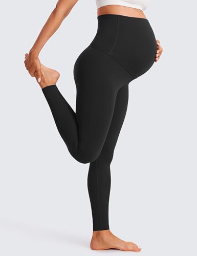 CRZ YOGA Maternity Extra Long Leggings 30'' - color: Black, size: Large