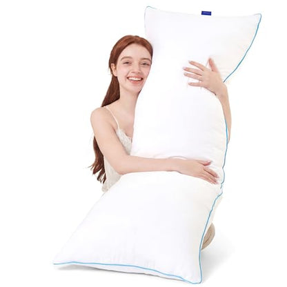 YZ HOME Full Body Pillow Insert -Large Long Bed Pillow for Side Sleeper - color: White New