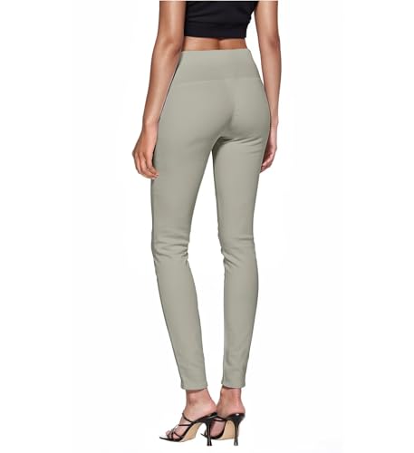 Hybrid & Company Super Comfy Stretch with Full Elastic Waist Pull On Millennium Twill Pant - color: Stone, size: Small