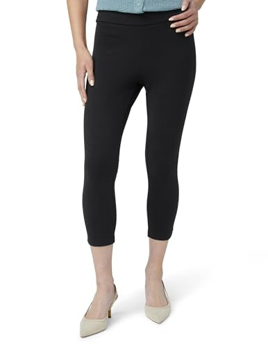 HUE Women's Wide Waistband Blackout Cotton Leggings - color: Black, size: X-Large