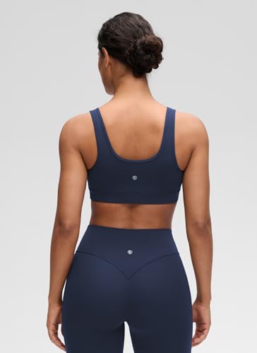 CRZ YOGA Maternity V Neck Nursing Bras - color: Club Blue, size: Small