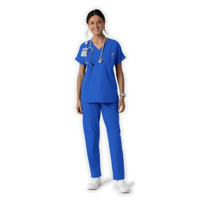 Wink Women's Women's Drop Shoulder Tunic Scrub Top - color: Royal, size: 4X-Large