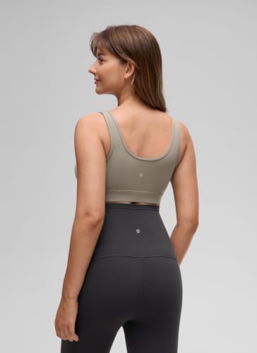 CRZ YOGA Maternity V Neck Nursing Bras - color: Warm Ash Grey, size: Large