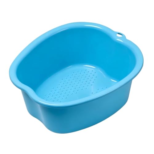 Ytterbium Foot Soaking Basin, Large Massage Foot Soaking Tub-Blue - color: Blue
