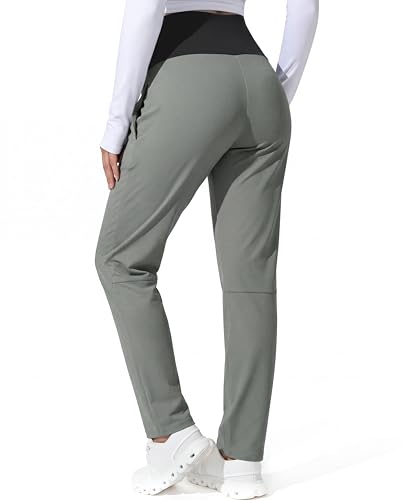 Maternity Pants Over The Belly Stretchy Scrub Pants - color: Grey, size: XX-Large