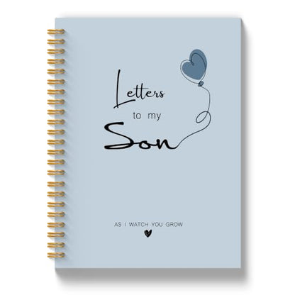 Mother Son Gifts Journals for Women 5.5x8.3in - color: Son blue
