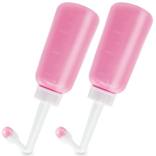 2 Pack 12oz Peri Bottle for Postpartum Care, Perineal Cleansing Bottles - color: Pink-2pcs
