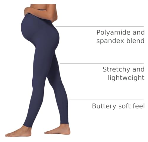 Sunzel Maternity Leggings, Over Belly Pregnancy Yoga Pants, Buttery Soft - color: 28" Graphite, size: Medium