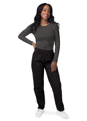 Sivvan Women's Long-Sleeve Comfort Underscrub Tee, Scrubs Undershirts - color: Charcoal, size: Large