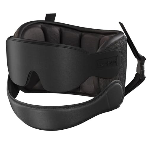 SARISUN Airplane Travel Pillow with Chin Strap, Stable Head Support, Black - color: Black