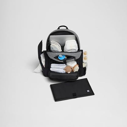 HUGGIES Unisex-adult Day Pack Diaper Backpack, Dark Grey Heather/Black, One Size - color: Dark Grey Heather/Black
