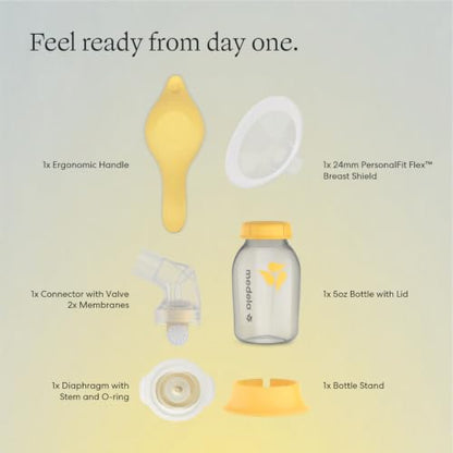 Medela Harmony Manual Breast Pump, On-the-Go, More Milk Output - style: Harmony Manual Breast Pump