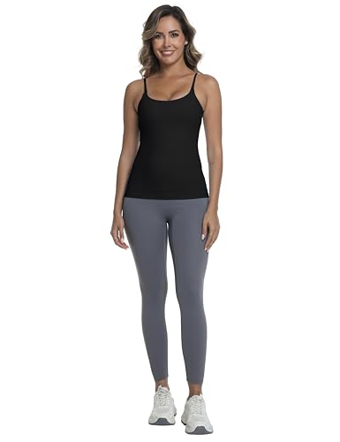 Nursing Tank Top Breastfeeding U Neck Maternity Tops - color: Black, size: Small