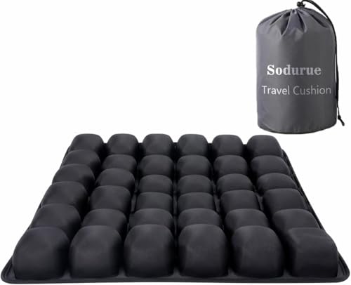 Sodurue Travel Cushion, Airplane Seat Cushion for Long Flights