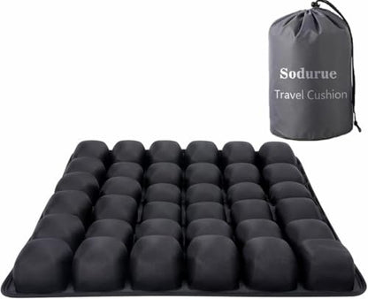 Sodurue Travel Cushion, Airplane Seat Cushion for Long Flights
