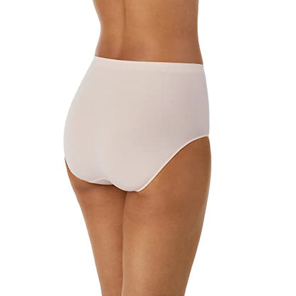 ELLEN TRACY Full Coverage Panties Seamless Underwear Briefs for Women 4pack - color: Blush/Natural Pack, size: Medium