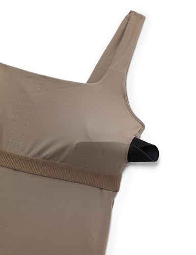 CRZ YOGA Maternity Square Neck Tank Tops - color: Nomad Grey, size: X-Large