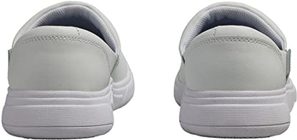 Cherokee Melody Nursing Clogs for Women Slip Resistant Leather Upper - color: White, size: 10