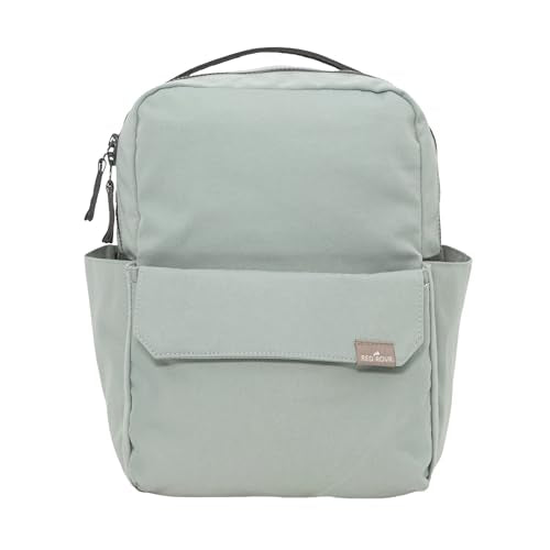Mini Roo Diaper Bag Backpack, Sage Green Baby Bag - 6 Pocket Daily Carry - color: Sage