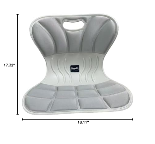 Lumbar Support Cushion – Silver, Large, Office, Chairs & Car Seats - color: Silver, size: Large