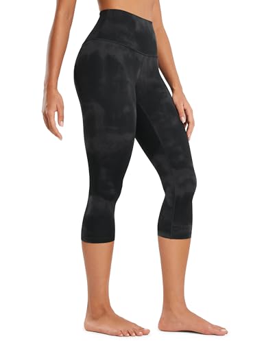 CRZ YOGA Butterluxe Capris 19'' - color: Black Tie Dye, size: Large