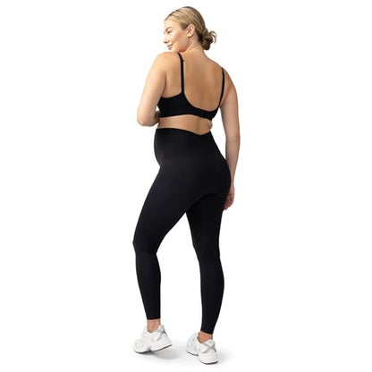 Ingrid & Isabel Everyday Active Maternity Flare Leggings - color: Black/Black, size: Medium