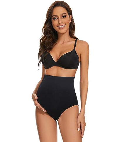 Maternity Underwear Over Bump, Seamless Maternity Support Panties, Plus Size, Multi Pack - color: 5 Pack. Basics, size: 5X-Large