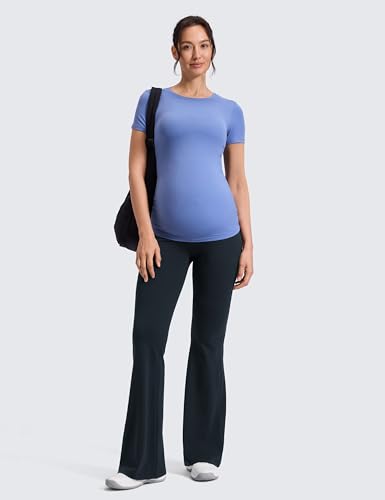 CRZ YOGA Maternity Flare Leggings Pocket 29'' - color: True Navy, size: Medium