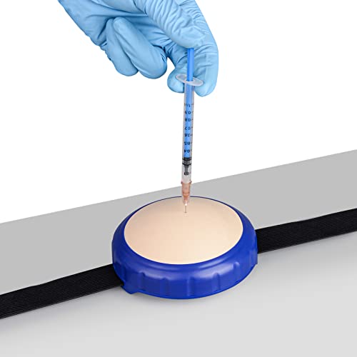 Injection Practice Pad, Wearable IM and SQ Training Model - color: Blue