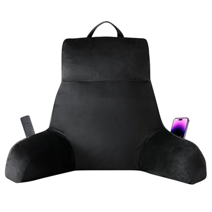 IPYNBAP Back Pillow for Bed Sitting up, Reading Pillow, 24 Inch, Black - color: Black, size: Large(24inch)