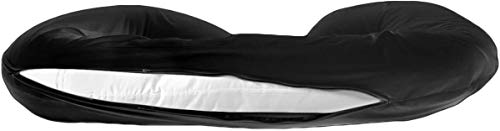 Betty Dain Stretch Jersey Maternity Pillowcase, C-Shape, 60" x 25", Black - color: Black
