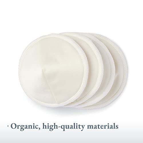 Ameda Organic Washable Nursing Pads | Reusable Breast Pads | 8 Count - size: 8 Count (4 Pairs)