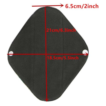 Random Prints Small Size Cloth Menstrual Pads Reusable Sanitary Pads (S-5 PCS-Random Prints) - color: S-5 Pcs-random Prints