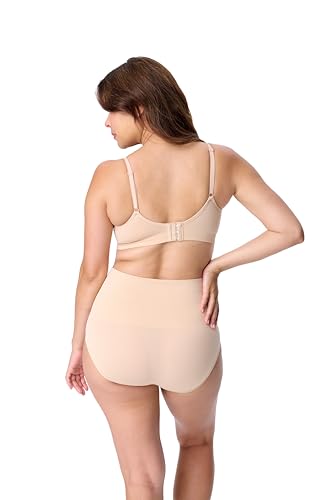 Motherhood Maternity Women's Wireless Clip Down Seamless Nursing Bra for Breastfeeding - color: Essential Nude, size: X-Large