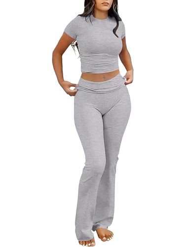 ANRABESS 2 Piece Lounge sets for Women - color: Grey, size: X-Small
