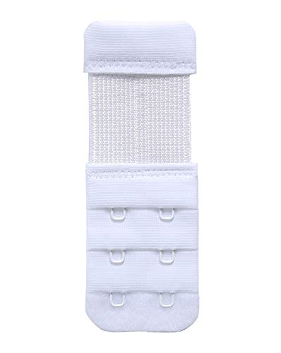 Women's Bra Extenders 4 Hook / 3 Hook / 5 Hook / 2 Hook Soft Comfortable Stretchy Bra Extension Strap - color: 6 Pieces, 2 Hook 1/2 Inch & 3 Hook 3/4 Inch
