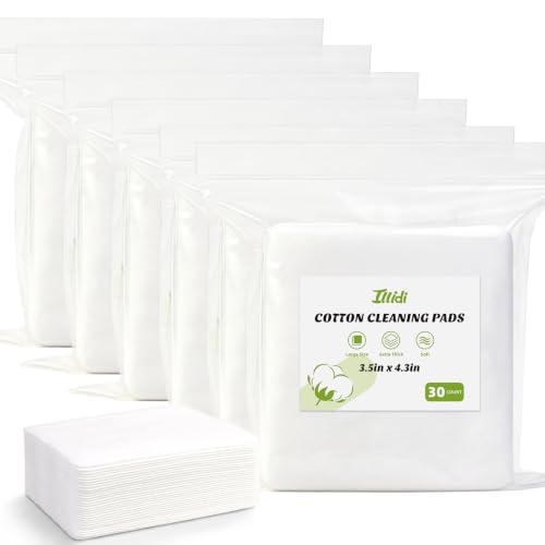 ILLIDI Premium Extra Large Cotton Pads 180 Count, Soft Face Pads - size: 180 Count (3.5''*4.3'')