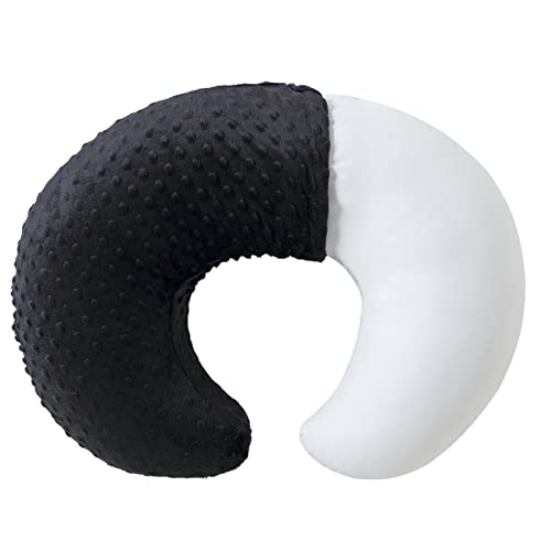 Nursing Pillow and Body Positioner with Premium Slipcover - color: Black