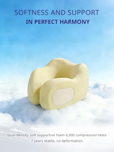 Travel Pillow, Neck Pillow Airplane for Long Flight Sleeping - color: Black & Grey, size: U-Shaped Pillow