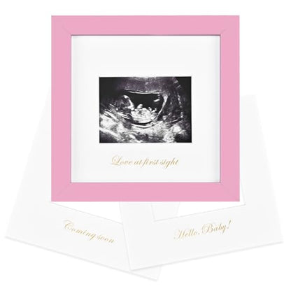 KINLINK Baby Sonogram Picture Frame, Ultrasound Picture Frame Light Pink - color: Light Pink, size: 6x6