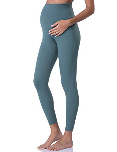 POSHDIVAH Maternity Leggings for Women Pregnancy Yoga Pants - color: Blue, size: Medium